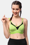 Floret Wirefree Natural Lift Push up Bra - Lime Green — thumbnail 1